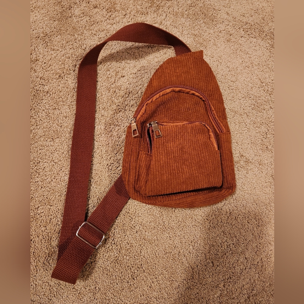 NWOT Corduroy Crossbody Bag